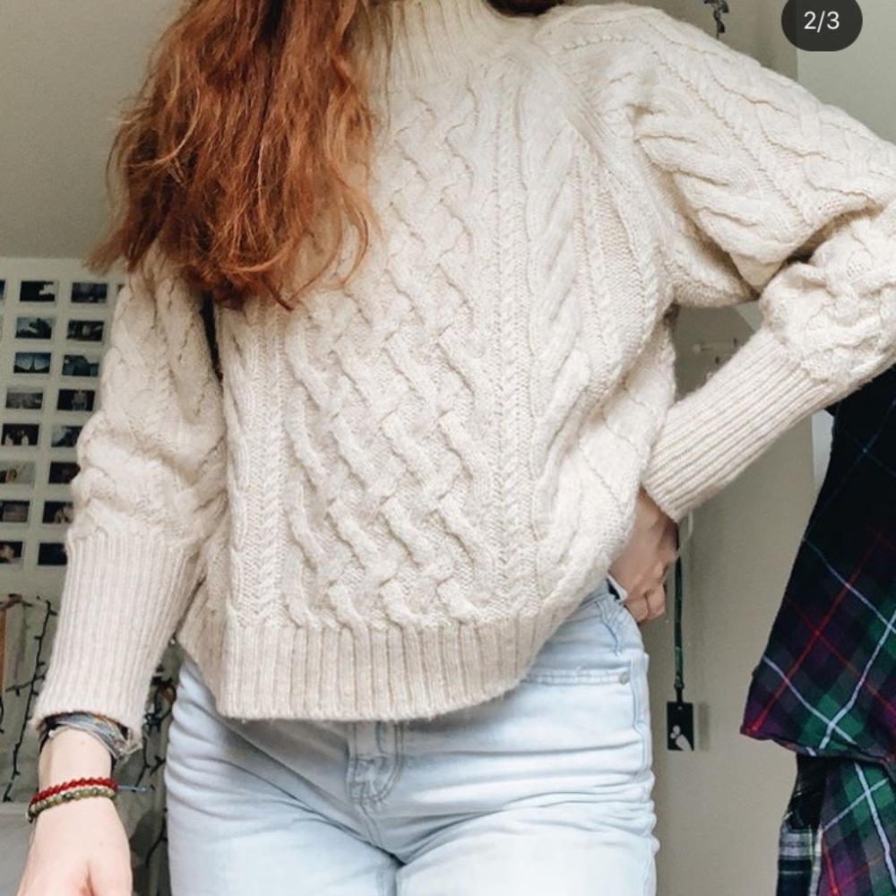 Mock neck sweater